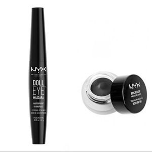 NYX Black Mascara & Eyeliner Bundle